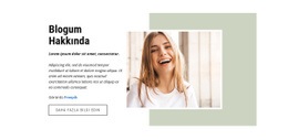 Moda Ve Yaşam Tarzı Blog Yazarı - HTML Web Sitesi Düzeni