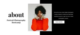 Portrait Art Basic CSS Template