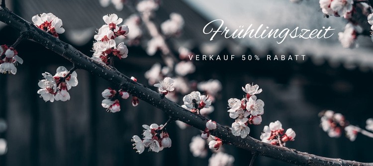 Der Frühling kam Eine Seitenvorlage