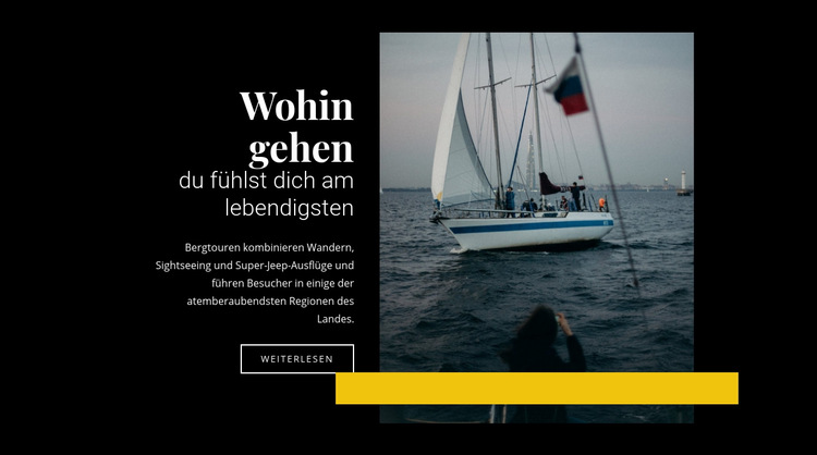 Yachtcharter weltweit Website-Vorlage