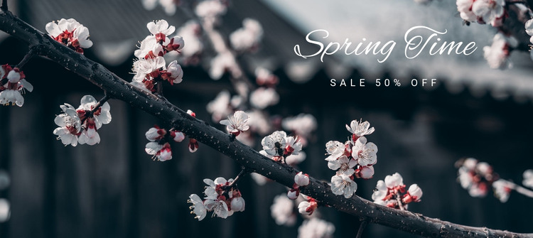 Spring came HTML Template