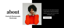 Most Creative HTML5 Template For Portrait Art