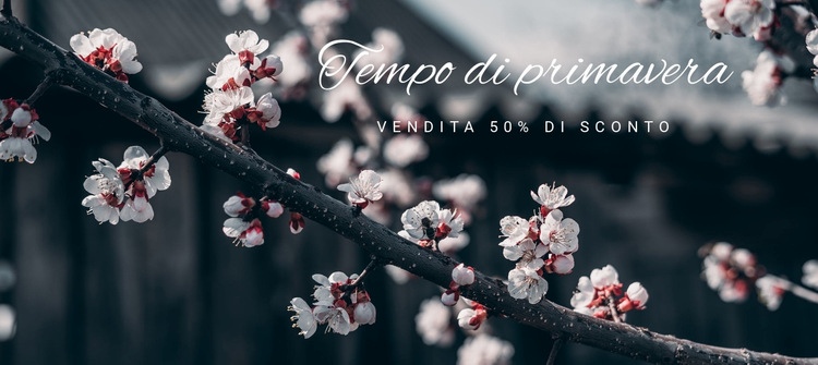 La primavera è arrivata Modello HTML5