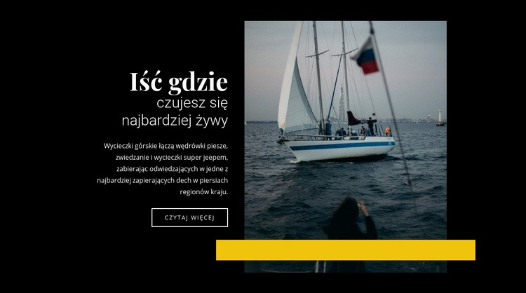 Czarter jachtów na całym świecie Makieta strony internetowej