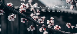 Primavera Chegou - Maquete Do Site Em PSD