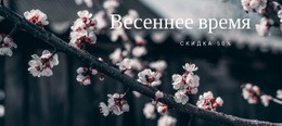Пришла Весна - PSD-Макет Сайта