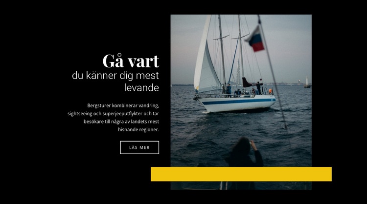 Yachtcharter över hela världen HTML-mall