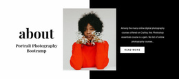 Portrait Art - Modern Landing Page