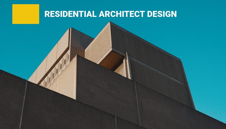 Residenteel architectontwerp CSS-sjabloon