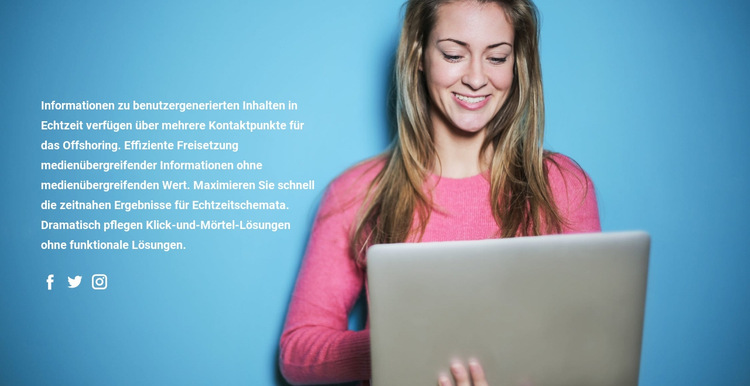 Kommunikations Technologien HTML Website Builder