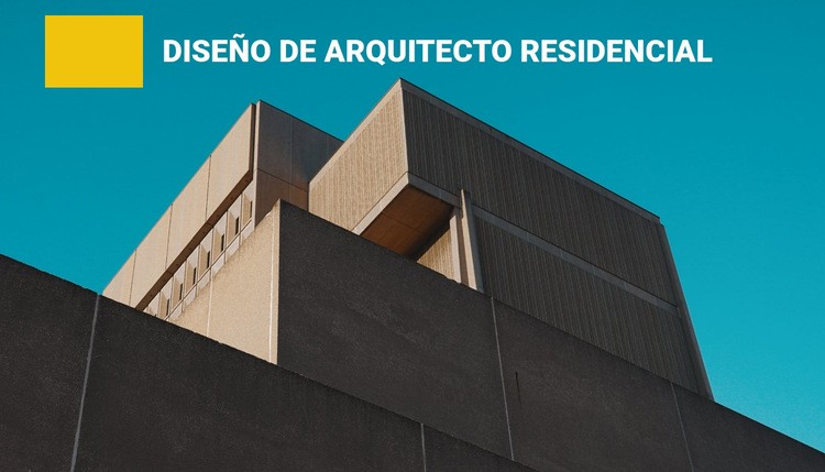 Diseño de arquitecto residencial Creador de sitios web HTML