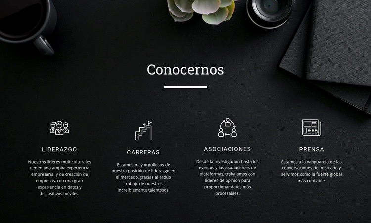 Conocernos Creador de sitios web HTML