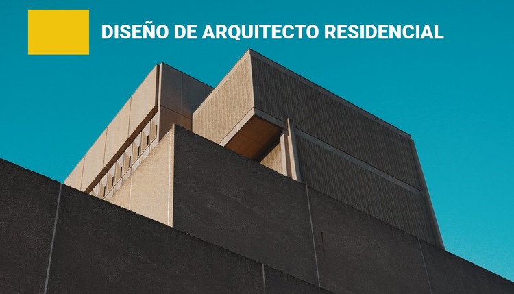 Diseño de arquitecto residencial Maqueta de sitio web