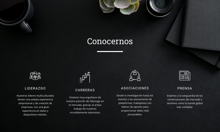 Conocernos Plantilla CSS