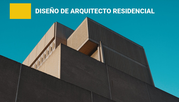Diseño de arquitecto residencial Plantilla de sitio web