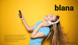 Listening To Favorite Music - Free Download HTML5 Template