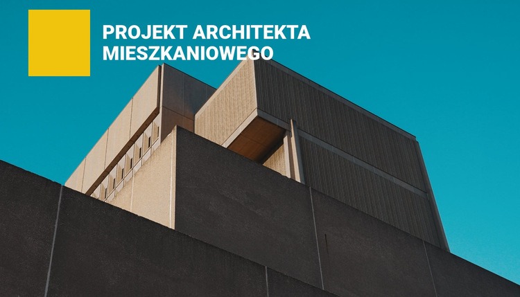 Projekt architekta mieszkaniowego Kreator witryn internetowych HTML