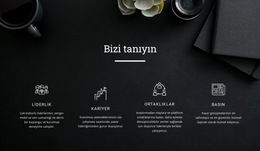 Bizi Tanıyın - Web Sitesi Şablonunu Indirme