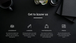 Free Website Mockup For Get To Know Us