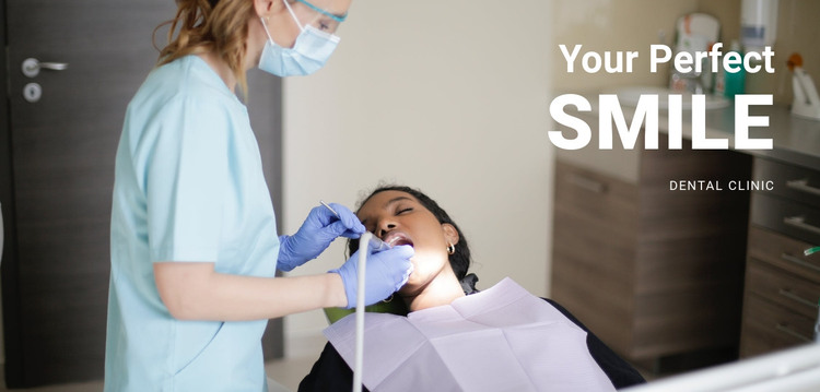 Your personal dentist Homepage Design