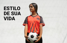 Estilo De Vida Como Futebol - Modelo De Página HTML