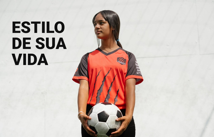 Estilo de vida como futebol Modelo HTML