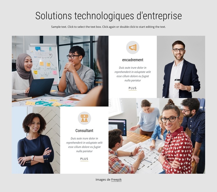 Solutions technologiques d'entreprise Thème WordPress