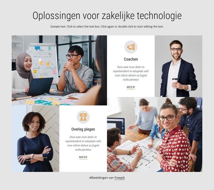 Zakelijke technologische oplossingen CSS-sjabloon