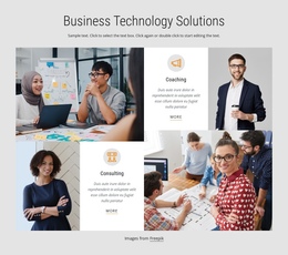 Business Technology Solutions - Custom One Page Template