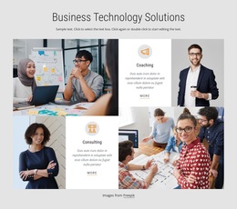 Business Technology Solutions - Personal Website Template