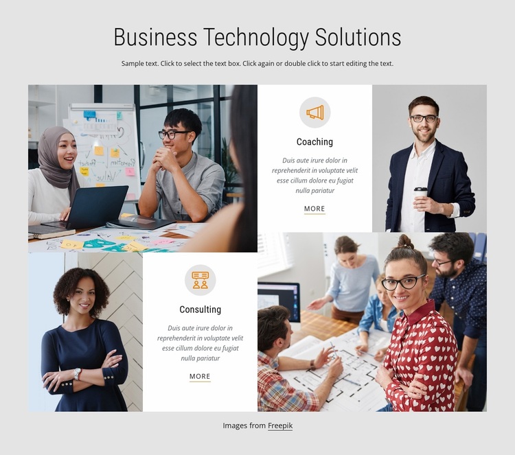 Business technology solutions Website Design