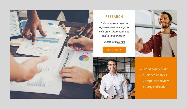 SEO marketing agency One Page Template