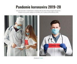 Ohromující Webový Design Pro Pandemie Koronaviru 2020