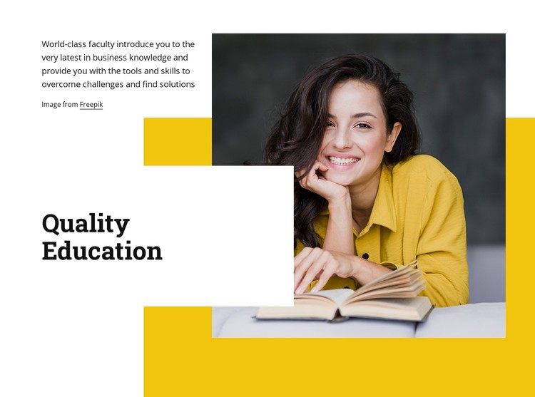 High impact education CSS Template