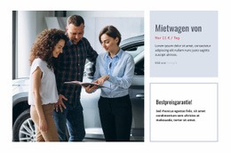 Beste Luxusautos - HTML5-Vorlage Für Eine Seite