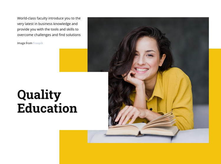 High impact education Homepage Design