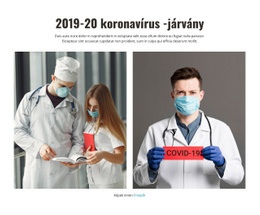 Reszponzív Websablon A Következőhöz: Koronavírus -Járvány 2020