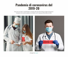 Modello Web Reattivo Per Coronavirus Pandemia 2020
