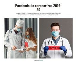 Pandemia De Coronavírus Em 2020 Modelo Responsivo HTML5