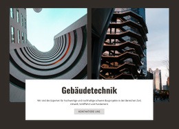 Gebäudetechnologien Und Innovation - Persönliche Website-Vorlage