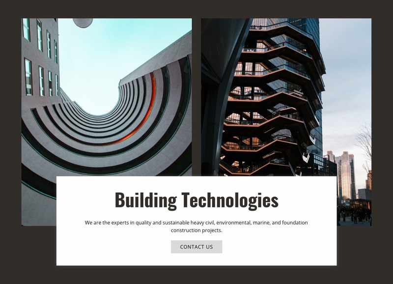 Building technologies and innovation  Elementor Template Alternative