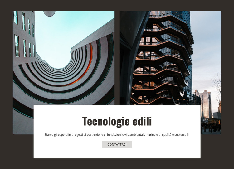 Tecnologie edilizie e innovazione Tema WordPress