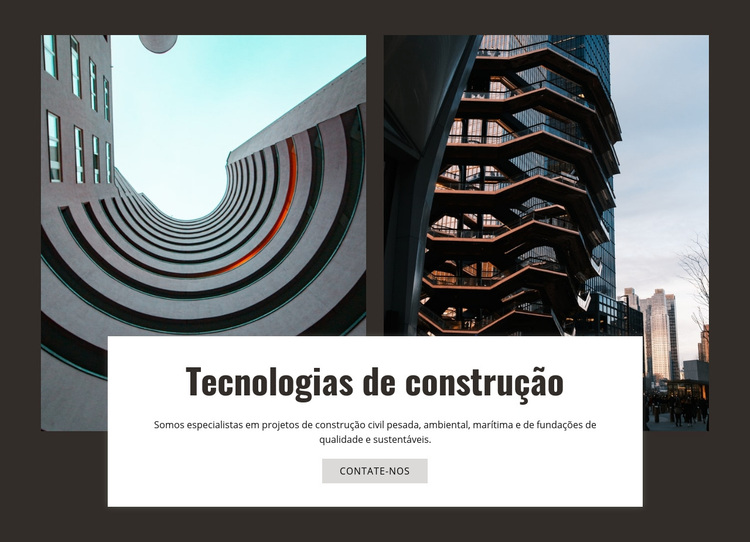 Construindo tecnologias e inovação Tema WordPress