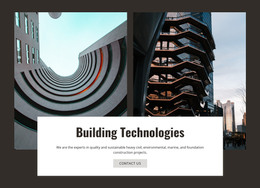 Building Technologies And Innovation - Free WordPress Theme