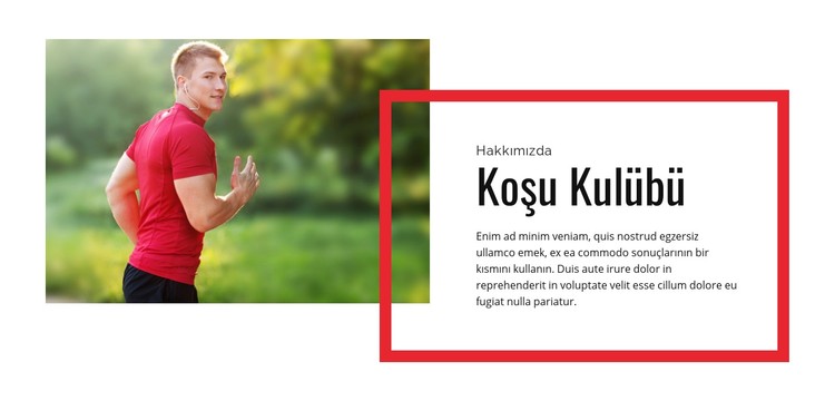 Koşu deneyimi CSS Şablonu