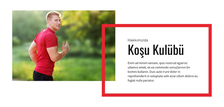 Koşu deneyimi WordPress Teması