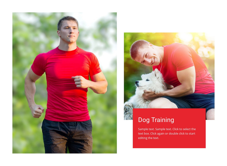 Positive reinforcement training Homepage Design