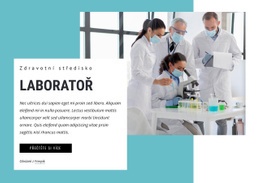 Lékařská Laboratorní Věda Šablona Webu HTML CSS