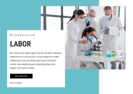 Medizinische Laborwissenschaft HTML-CSS-Websitevorlage