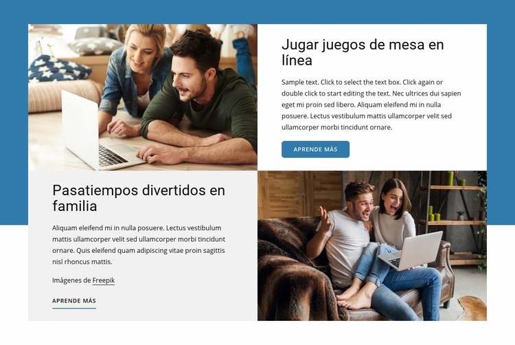 Juegos de mesa en línea Plantillas de creación de sitios web